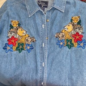 Vintage Jean Button up